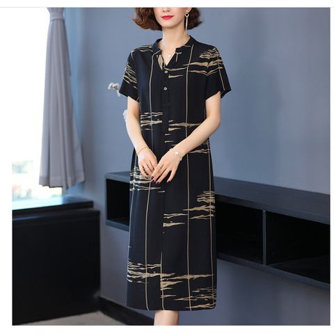 Đầm Hoa Cotton Mùa Hè Mềm Mát Cho Mẹ VH11