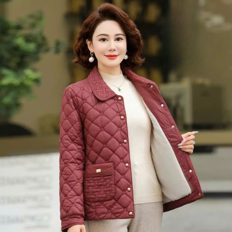 Áo Khoác Phao Lót Lông Siêu Nhẹ Cho Mẹ AK24