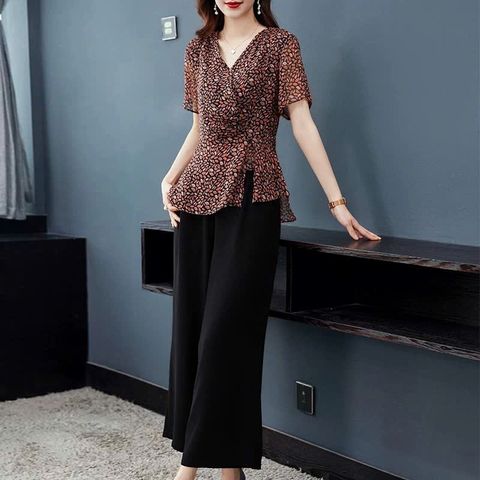 Bộ Đồ Hoa Trung Niên Phương Tây Quý Phái AB52