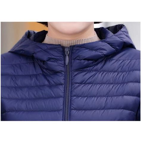 (CÓ MŨ) Áo Khoác Phao Lông Vũ Dáng Vừa Mỏng Nhẹ Thanh Lịch AK155