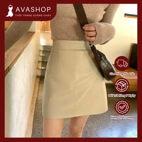 Chân Váy Da Nữ Mềm Đẹp Phong Cách Hàn Quốc KD13