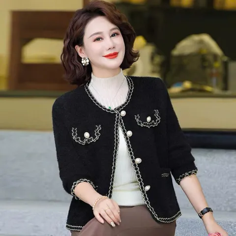 Áo Khoác Dạ Lông Mềm Sang Trọng AD98