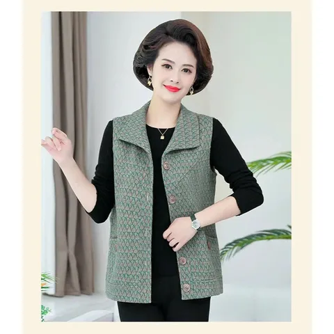 Áo Khoác Dạ Ghi Lê Cho Mẹ AD19