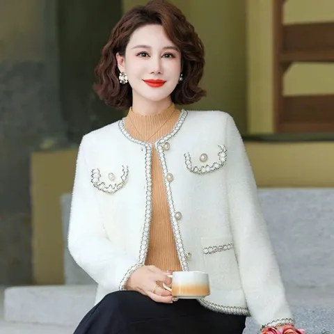 Áo Khoác Dạ Lông Mềm Sang Trọng AD98