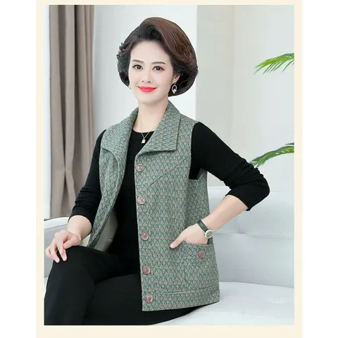 Áo Khoác Dạ Ghi Lê Cho Mẹ AD19