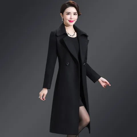 Áo Khoác Dạ Cashmere Hai Mặt Dài Sang Trọng AD25