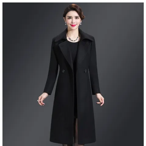 Áo Khoác Dạ Cashmere Hai Mặt Dài Sang Trọng AD25