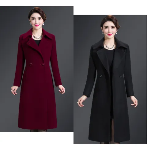 Áo Khoác Dạ Cashmere Hai Mặt Dài Sang Trọng AD25