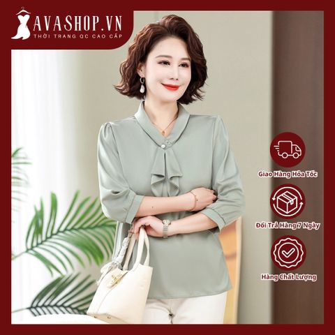 Áo Sơ Mi Tay Lỡ Trung Niên Sang Trọng SM101