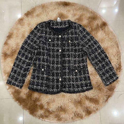Áo Khoác Dạ Tweed Mùa Xuân Cho Mẹ Lịch Sự AD35