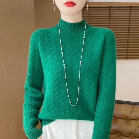 Áo Len Nữ Cashmere Dệt Kim Dày Dặn Thu Đông Cho Nữ AL121