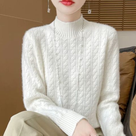 Áo Len Nữ Cashmere Dệt Kim Dày Dặn Thu Đông Cho Nữ AL121