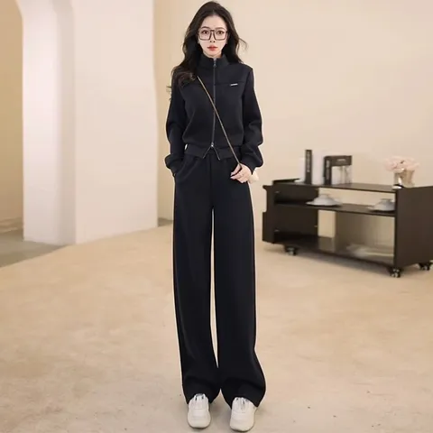 Set Đồ Nỉ Nữ Phong Cách Hàn Trẻ Trung Năng Động AB58