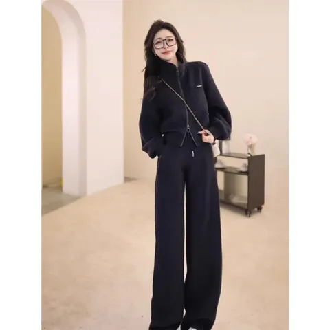 Set Đồ Nỉ Nữ Phong Cách Hàn Trẻ Trung Năng Động AB58
