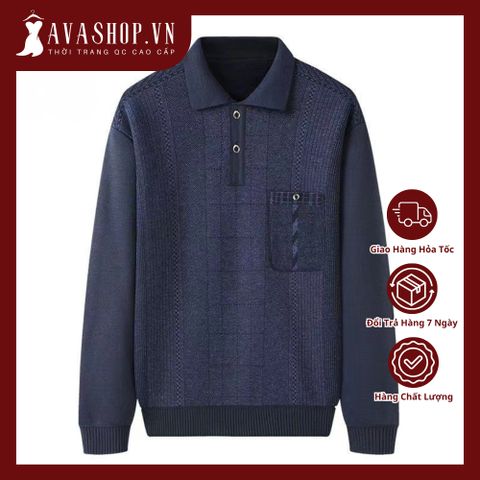 Áo Len Lót Nỉ Dày Dặn Sang Trọng Dành Cho Nam Trung Niên AL129