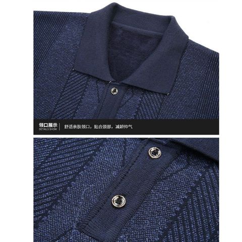 Áo Len Lót Nỉ Dày Dặn Sang Trọng Dành Cho Nam Trung Niên AL129