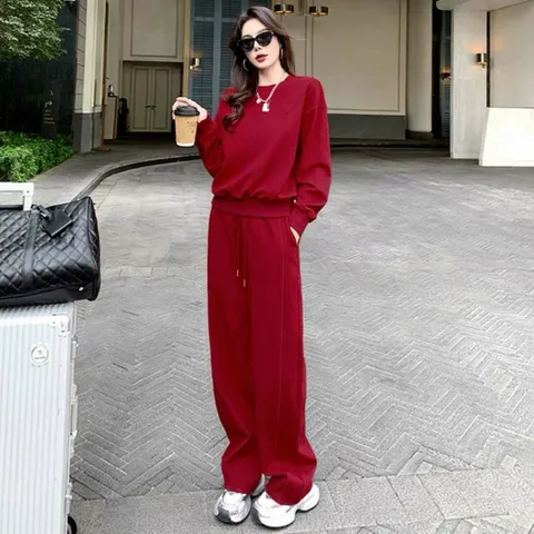 Set Đồ Thể Thao Nữ Thu Đông Phong Cách Hàn Quốc AB59