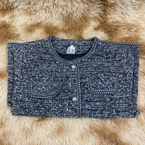 Áo Khoác Dạ Tweed Mùa Xuân Trẻ Trung Lịch Sự Cho Nữ Trung Niên AD56