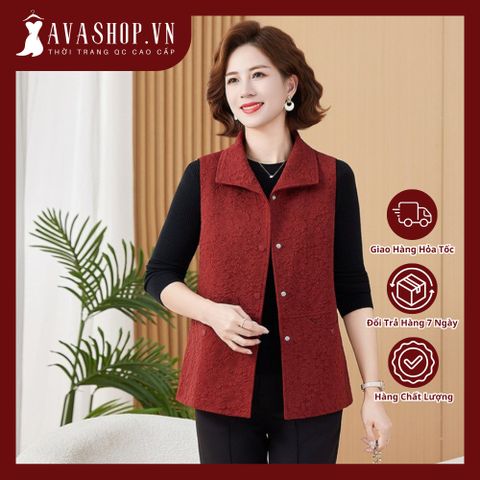 Áo Khoác Ghile Xuân Thu Cho Nữ Trung Niên AD37