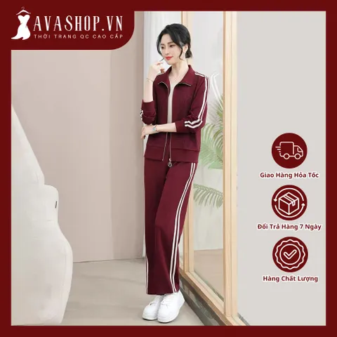 Bộ Đồ Thể Thao Thời Trang Xuân Thu Trẻ Trung Cho Nữ Trung Niên AB60