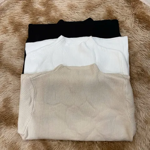 Áo Len Cổ Lọ Cashmere Lót Lông Cừu Mềm Mại Ấm Áp Cho Nữ AL125