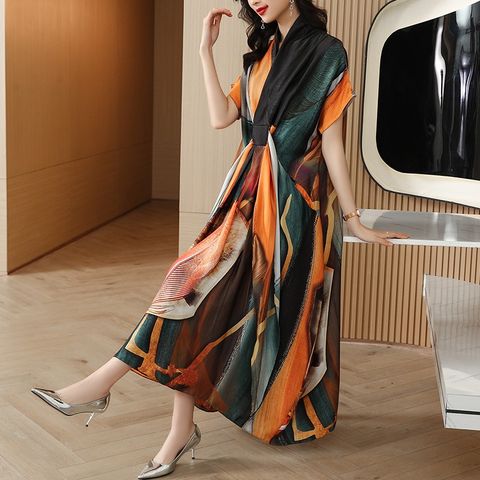 Đầm Họa Tiết Mùa Hè Thời Trang VH73