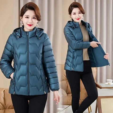(THANH LÝ LẺ SIZE) Áo Khoác Phao Cotton Ngắn Có Mũ Trùm Đầu Dành Cho Nữ AK38