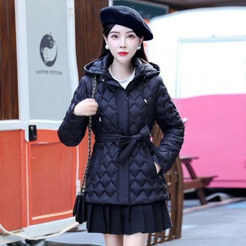 Áo Khoác Phao Cotton Dáng Ngắn Trùm Đầu AK37