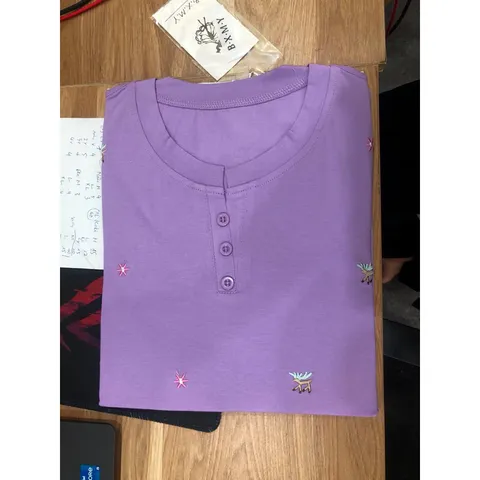 Áo Thun Cotton Trung Niên Dài Tay Mềm Đẹp SM92