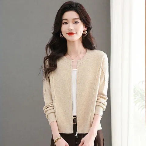 Áo Len Cardigan Khoác Ngoài Dáng Rộng Dày Dặn Thu Đông Cho Nữ AL118