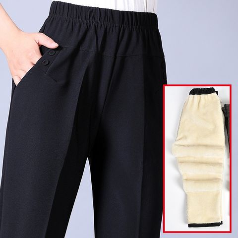 Quần Lông Nhung Siêu Mềm Thời Trang Mùa Đông Cho Mẹ AQ14 - Hàng Quảng Châu Cao Cấp
