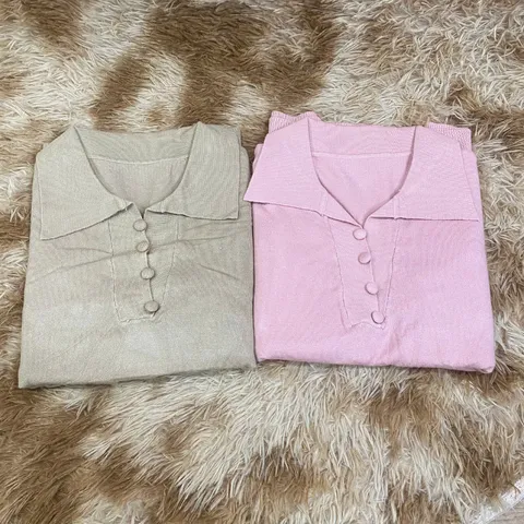 Áo Len Tay Dài Mùa Thu Cổ V cho Nữ SM90