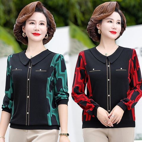 Áo Thun Dài Tay Thu Đông Lịch Sự Trung Niên SM89