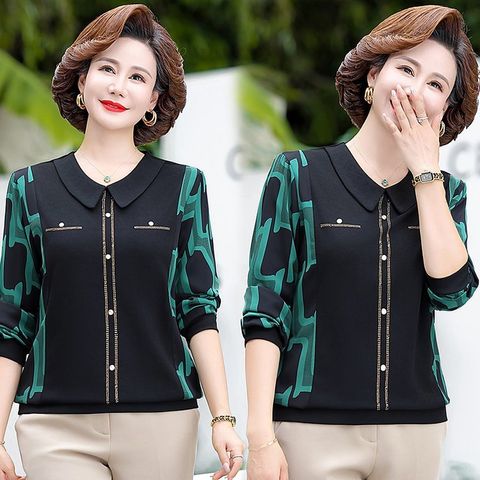 Áo Thun Dài Tay Thu Đông Lịch Sự Trung Niên SM89