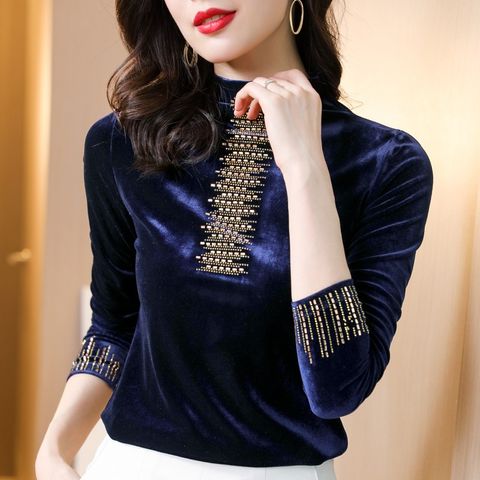 Áo Thun Dài Tay Nhung Danh Cho Nữ AL103