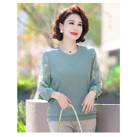 Áo Thun Mỏng Thu Đông Cho Nữ Trung Niên SM113