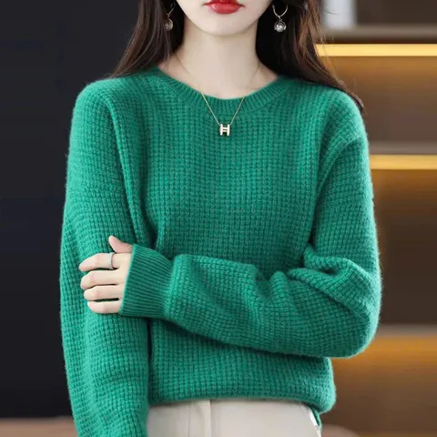 Áo Len Dệt Kim Mỏng Dáng Rộng Cá Tính AL80