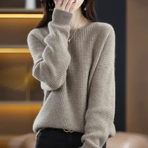 Áo Len Dệt Kim Mỏng Dáng Rộng Cá Tính AL80