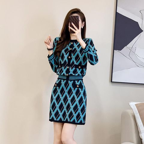 Set Đầm Len Dệt Kim Thời Trang Cao Cấp AL62