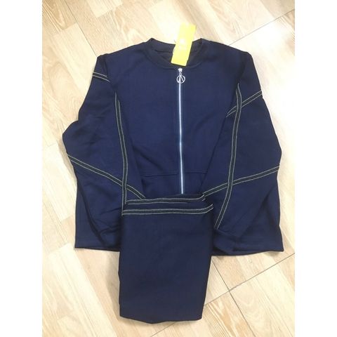Bộ Thể Thao Dệt Kim Thời Thượng Cho Mẹ Trung Niên AB01