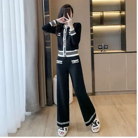 Bộ Đồ Dệt Kim Hai Mảnh Cá Tính Thời Trang AB50