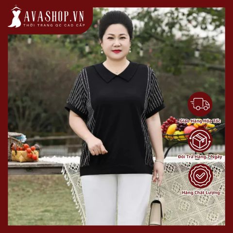 Áo Thun Nữ Béo Thiết Kế Phong Cách Phương Tây SM22