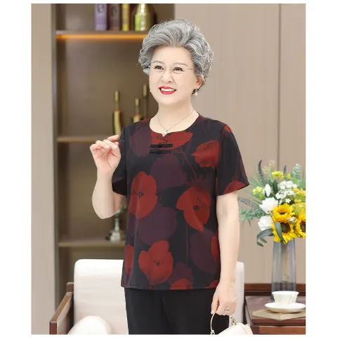 Bộ Đồ Hoa Cho Bà Sang Trọng Lịch Sự AB78