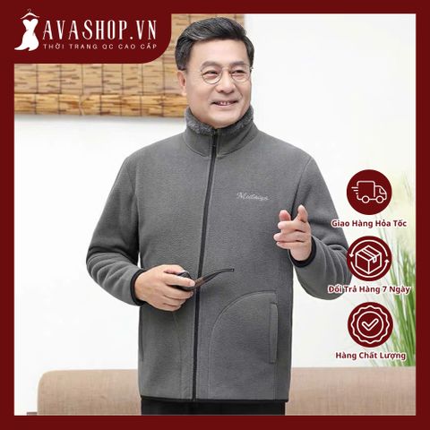Áo Khoác Lông Cừu Mùa Đông Cổ Đứng Cho Cha AK03
