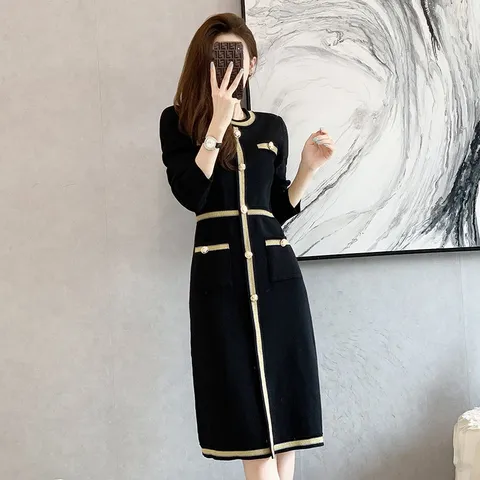 Đầm Len Che Bụng Tôn Dáng Phong Cách Hàn Quốc Cho Nữ VH16