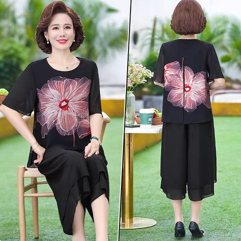 Áo Thun Voan Hè Sang Trọng Mềm Mát Cho Mẹ SM21