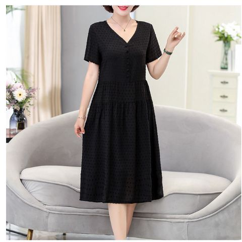 Đầm Trung Niên Lụa Cotton Mềm Mát VH46