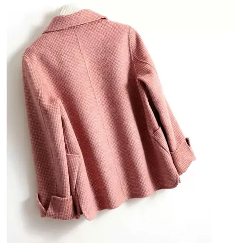 (THANH LÝ HÀNG LẺ SIZE) Áo Khoác Dạ Cashmer Hai Mặt Cổ Búp Bê Trẻ Trung AD55