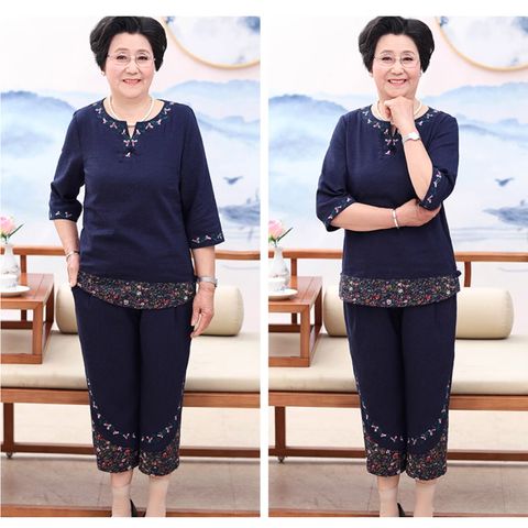Bộ Đồ Quần Áo Cho Bà Cho Mẹ Lịch Sự AB11