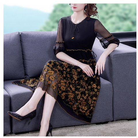 Đầm Hè Trung Niên Khí Chất Sang Trọng VH51